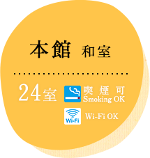 本館和室/24室/禁煙可/Wi-Fi OK